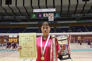 一般女子単優勝